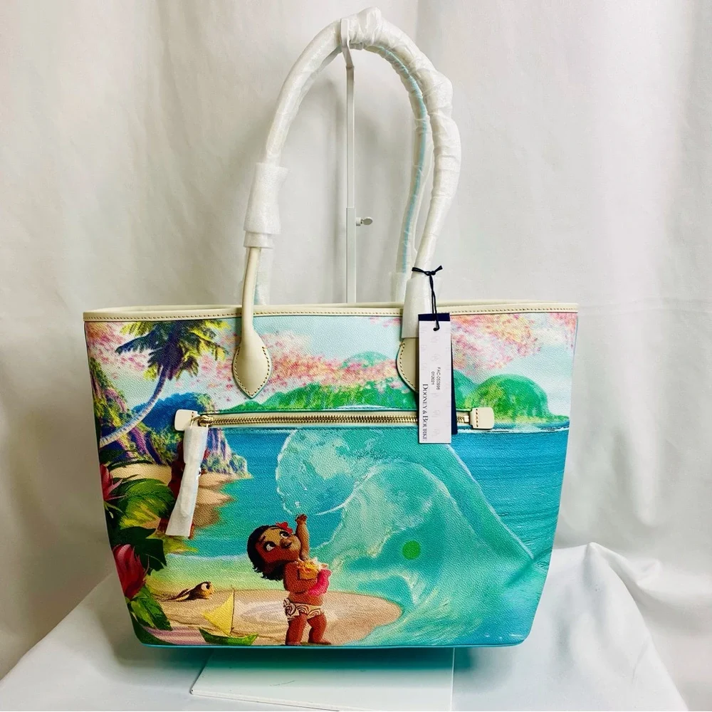 SOLD Dooney & Bourke x Disney Dream Big Princess Moana Large Tote Bag NWT - Picture 8 of 8